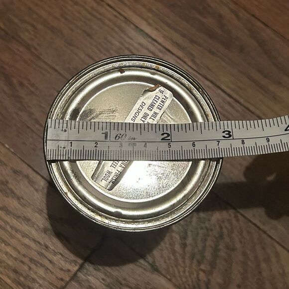 Vintage Pen Holder With Pewter Lion Design Metzke 1974, Gray Cylindrical Can - Picture 4 of 9